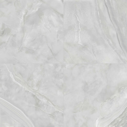 Satori Onyx 32-in x 32-in Polished Porcelain Marble Look Floor and Wall Tile (13.78-sq. ft/ Carton)