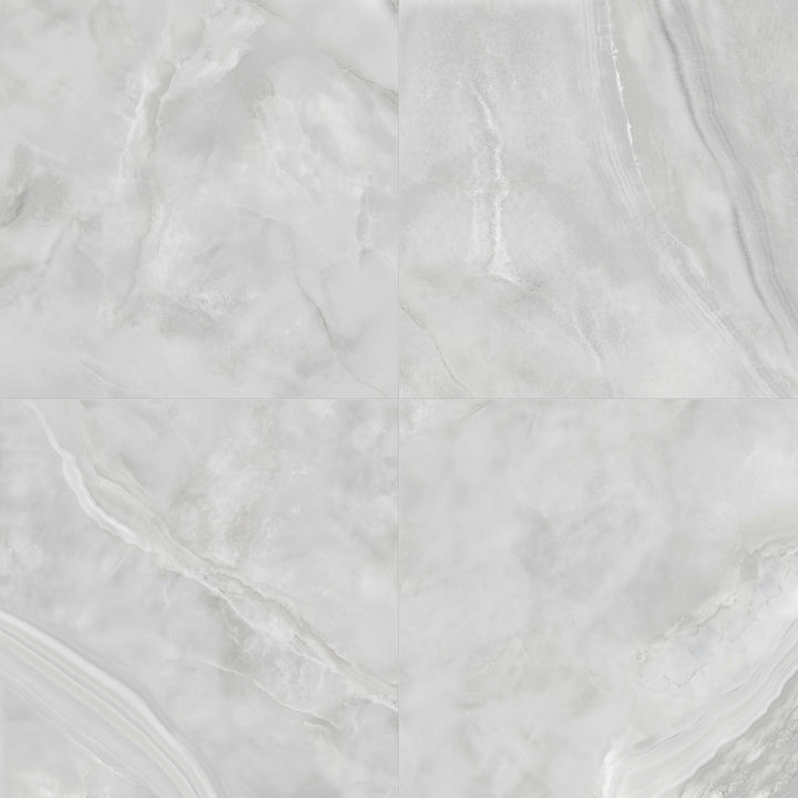 Satori Onyx 32-in x 32-in Polished Porcelain Marble Look Floor and Wall Tile (13.78-sq. ft/ Carton)