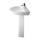 Barclay Products Anabel 555 Pedestal Combo Bathroom Sink in White