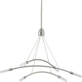 Progress Lighting Kylo Led 6-Light Brushed Nickel Modern/ContemporaryLED Chandelier
