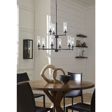 Progress Lighting Kellwyn 9-Light Matte Black Traditional Chandelier