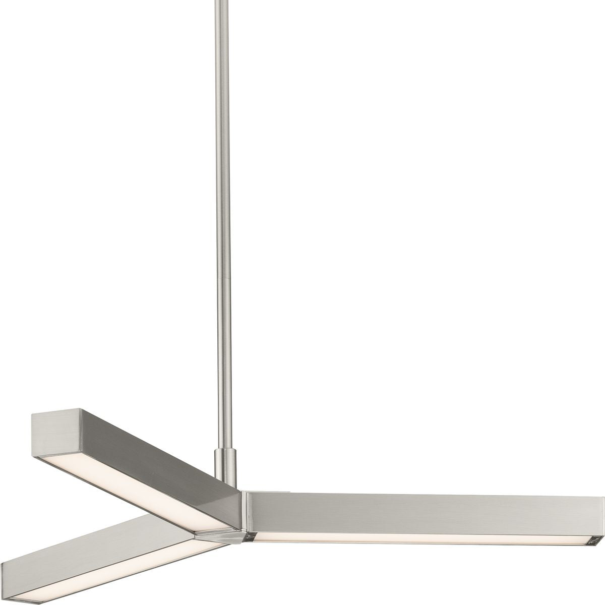Progress Lighting Planck Led 3-Light Brushed Nickel Modern/ContemporaryLED Chandelier