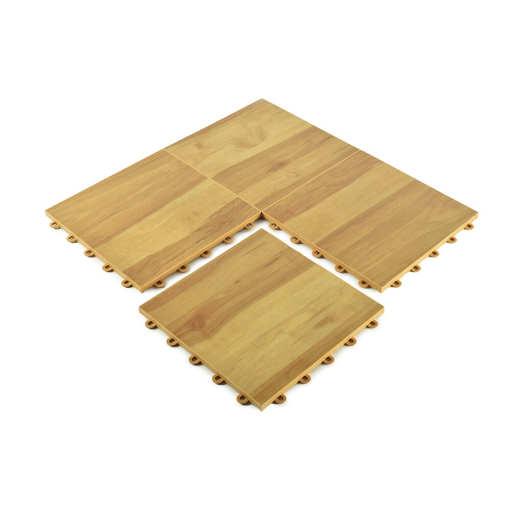Greatmats 12-in W x 12-in L x 0.625-in T Interlocking Polypropylene Plastic Gym Floor Tile (20-sq ft) (20-Pack)