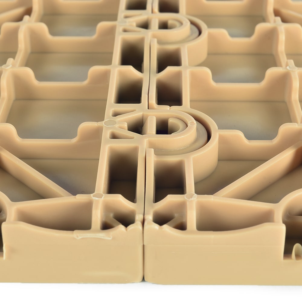 Greatmats 12-in W x 12-in L x 0.625-in T Interlocking Polypropylene Plastic Gym Floor Tile (20-sq ft) (20-Pack)