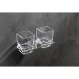 Caster 3 Series Dual Toothbrush Holder in Brushed Nickel - Super Arbor
