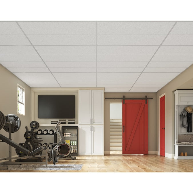 Armstrong Ceilings Easy Elegance White PVC Drop Ceiling Tile Sample