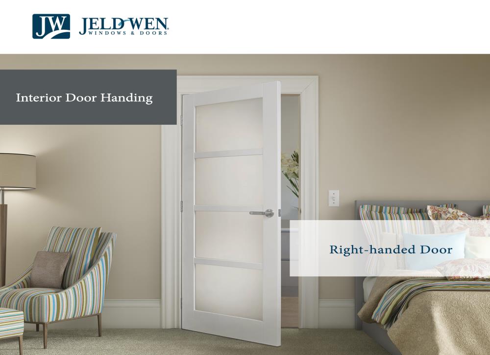 JELD-WEN Flush 36-in x 80-in Unfinished Hollow Core Lauan Veneer Right-Hand Single Prehung Interior Door