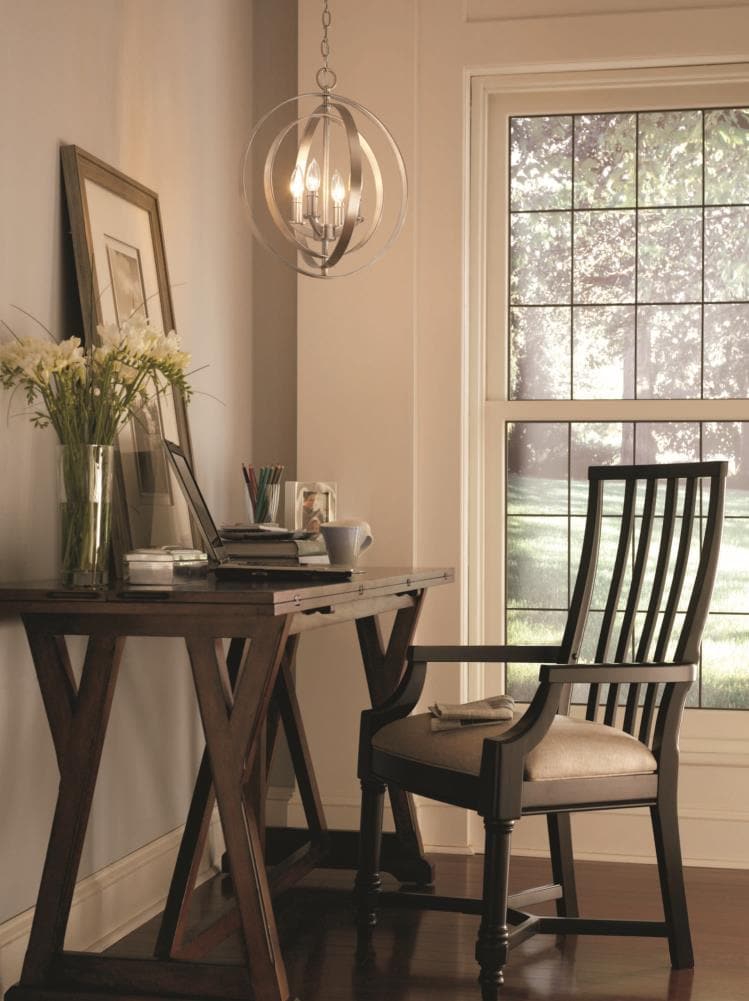 Progress Lighting Equinox 3-Light Antique Bronze Transitional Globe Medium Hanging Pendant Light