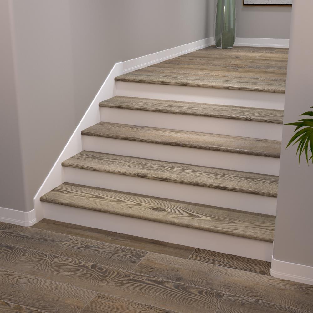 CALI Vinyl Pro with Mute Step 11.5-in x 48-in Long Shore Pine Stair Tread