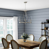 Progress Lighting Strahan 3-Light Brushed Nickel Transitional Chandelier