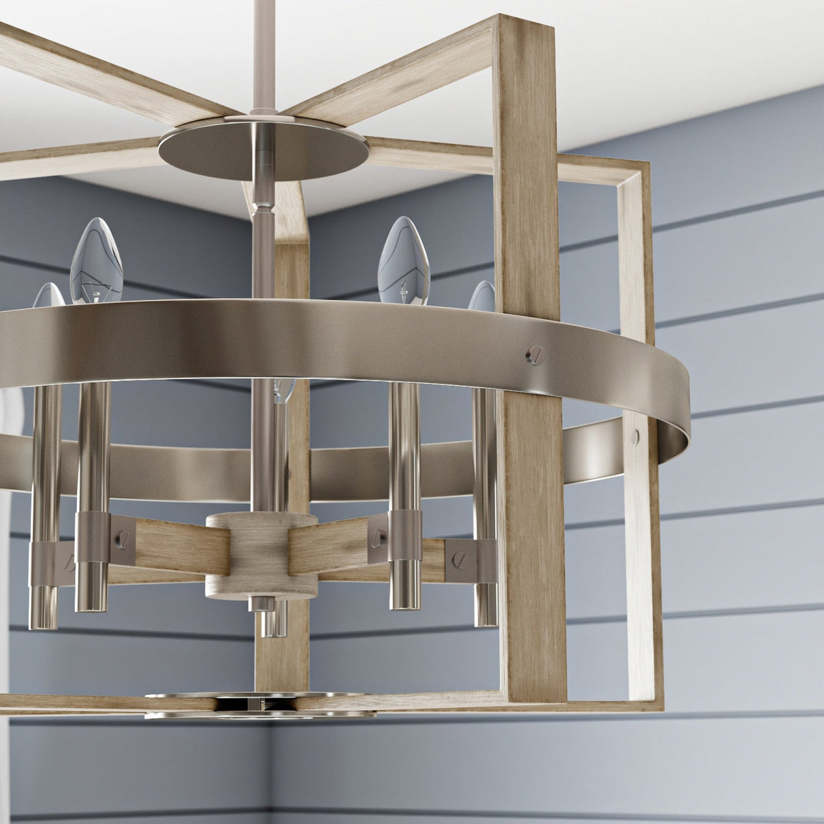 Kichler Peyton 5-Light Off-white Farmhouse Chandelier