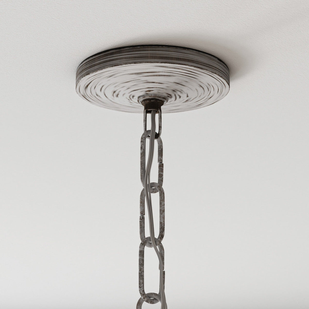 Kichler Minnow 5-Light Distressed White Coastal Chandelier
