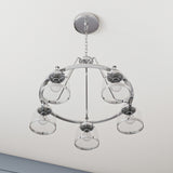 Progress Lighting Judson 5-Light Polished Nickel Farmhouse Chandelier