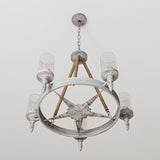 Kichler Minnow 5-Light Distressed White Coastal Chandelier