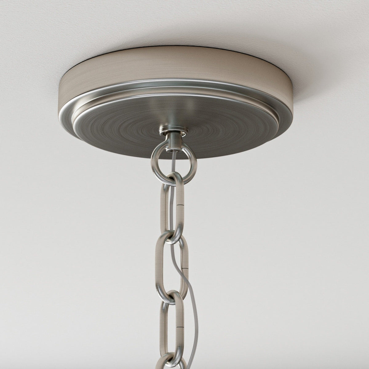 Progress Lighting Tiana 3-Light Brushed Nickel Coastal Chandelier