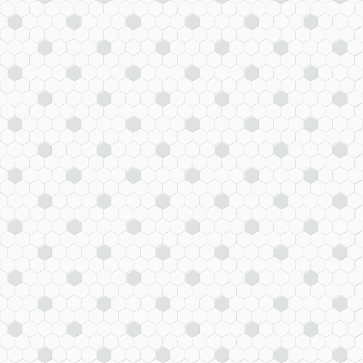 Satori Hudson Brilliant White and Gray 10-in x 12-in Matte Porcelain Hexagon Mosaic Floor and Wall Tile (0.82-sq. ft/ Piece)