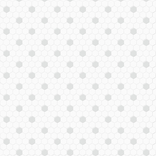 Satori Hudson Brilliant White and Gray 10-in x 12-in Matte Porcelain Hexagon Mosaic Floor and Wall Tile (0.82-sq. ft/ Piece)