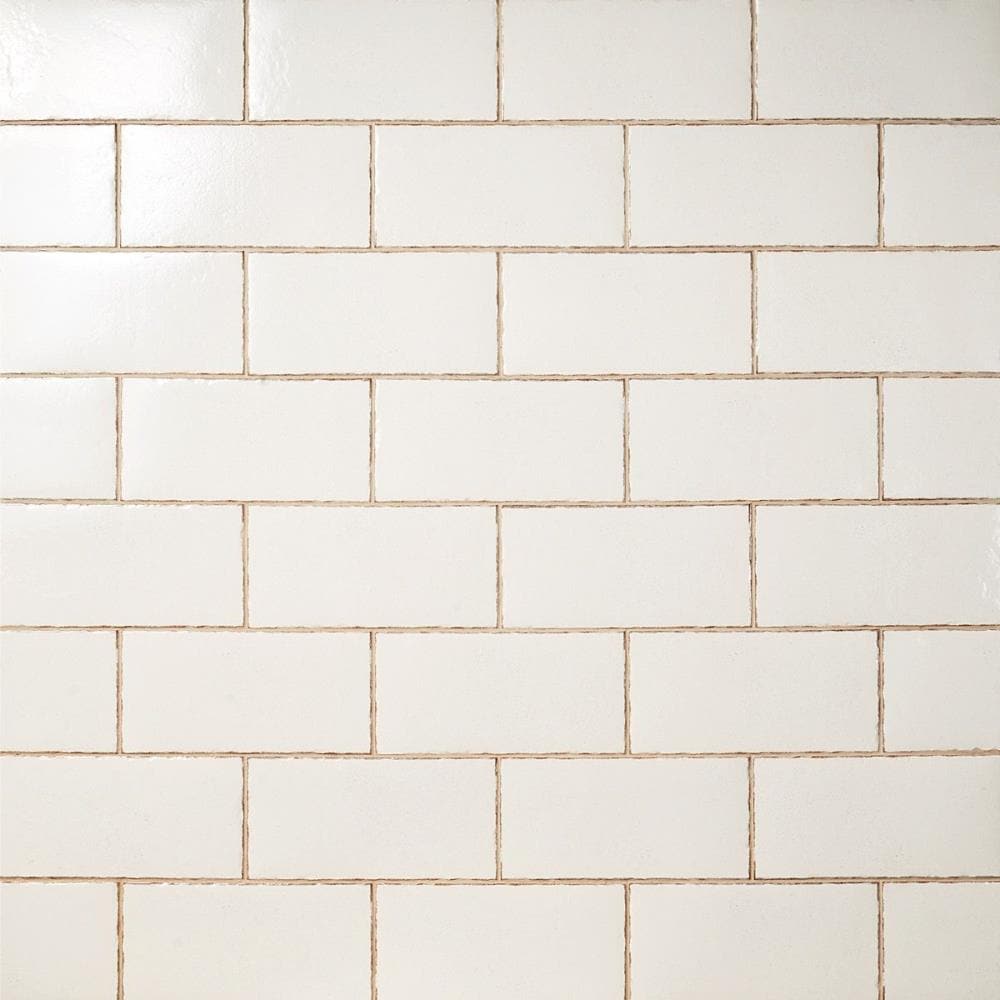 Artmore Tile Knappa White 6-in x 12-in Glazed Porcelain Subway Floor and Wall Tile product image