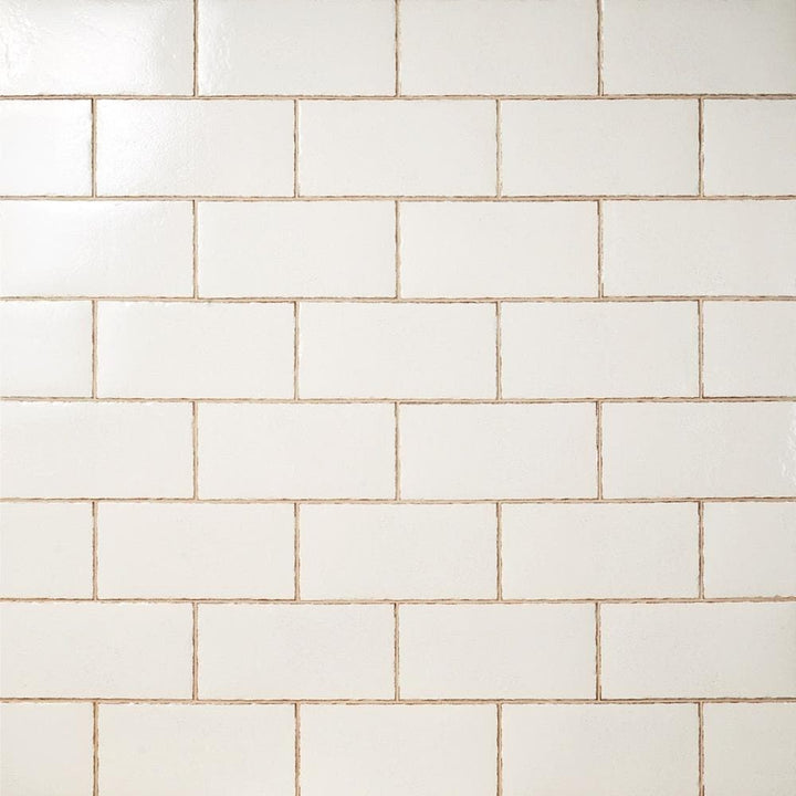 Artmore Tile Knappa White 6-in x 12-in Glazed Porcelain Subway Floor and Wall Tile product image