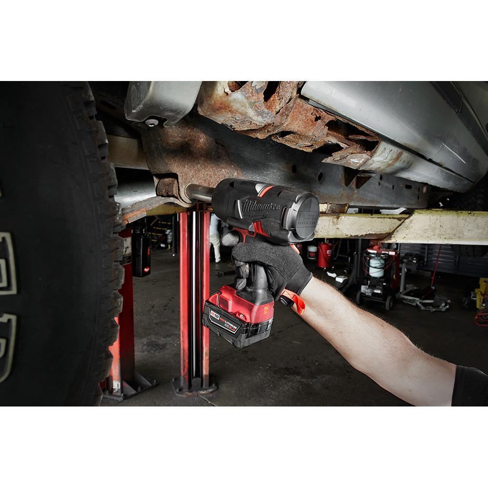 M18 FUEL 18-Volt 1/2 in. Lithium-Ion Brushless Cordless Impact Wrench w/ Friction Ring & Bandsaw w/ Two 6.0Ah Batteries - Super Arbor