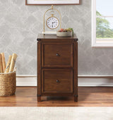 OSP Home Furnishings Baton rouge Brushed Walnut 2-Drawer 19-in File Cabinet