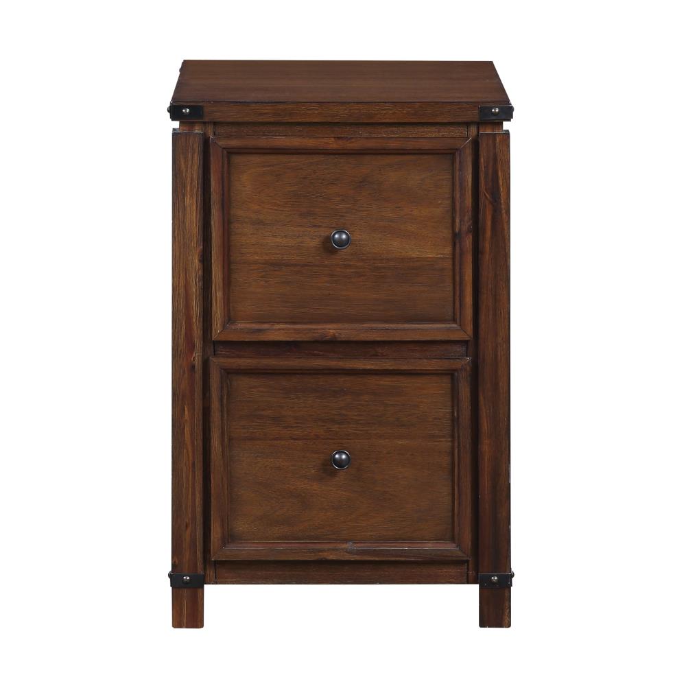 OSP Home Furnishings Baton rouge Brushed Walnut 2-Drawer 19-in File Cabinet