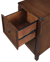 OSP Home Furnishings Baton rouge Brushed Walnut 2-Drawer 19-in File Cabinet