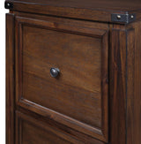 OSP Home Furnishings Baton rouge Brushed Walnut 2-Drawer 19-in File Cabinet