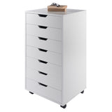Winsome Wood Halifax White 7-Drawer 19.21-in File Cabinet