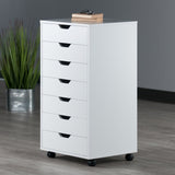 Winsome Wood Halifax White 7-Drawer 19.21-in File Cabinet