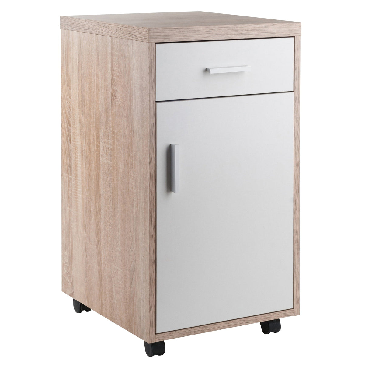 Winsome Wood Kenner Reclaimed Wood and White 1-Shelf Office Cabinet