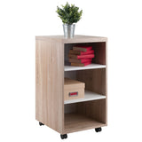 Winsome Wood Kenner Reclaimed Wood and White-Shelf Office Cabinet