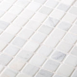 Jeffrey Court Carrara White 11.75 in. x 11.75 in. x 10 mm Honed Marble Mosaic Floor and Wall Tile