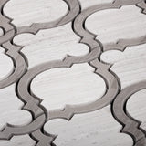 Apollo Tile (Sample) Grey 4-in x 4-in Polished Marble Honeycomb Wood Look Floor and Wall Tile