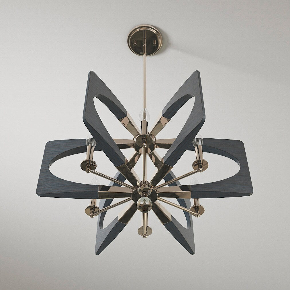 Kichler Alscar 6-Light Polished Nickel Transitional Chandelier