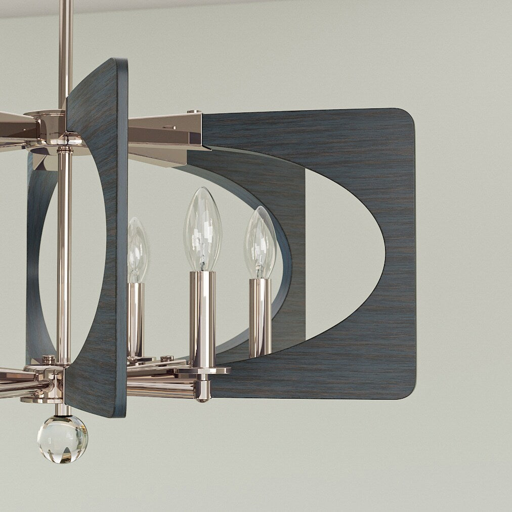 Kichler Alscar 6-Light Polished Nickel Transitional Chandelier