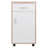 Winsome Wood Kenner Reclaimed Wood and White 1-Shelf Office Cabinet
