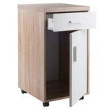 Winsome Wood Kenner Reclaimed Wood and White 1-Shelf Office Cabinet