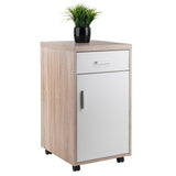 Winsome Wood Kenner Reclaimed Wood and White 1-Shelf Office Cabinet