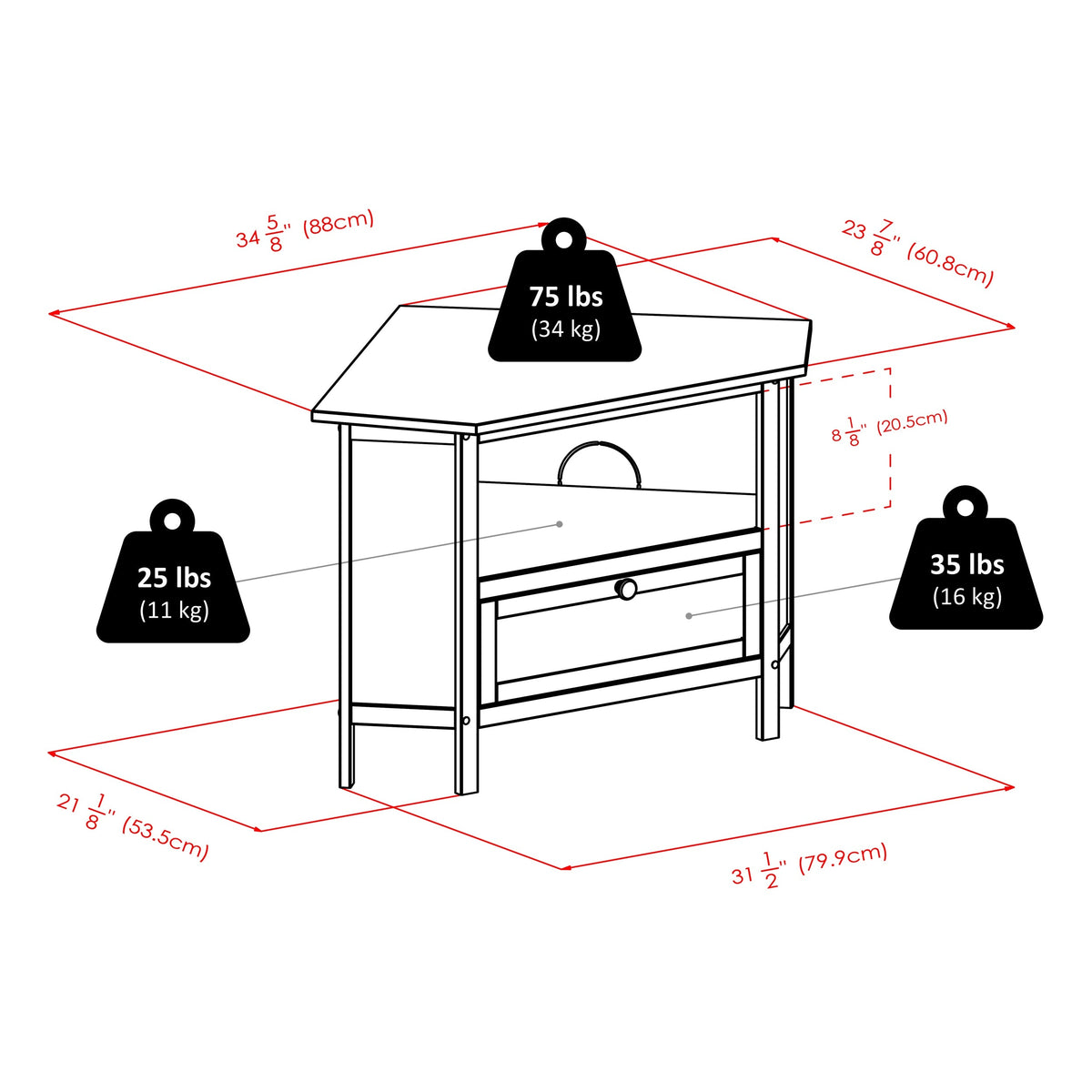 Winsome Wood Zena Transitional Espresso Tv Cabinet