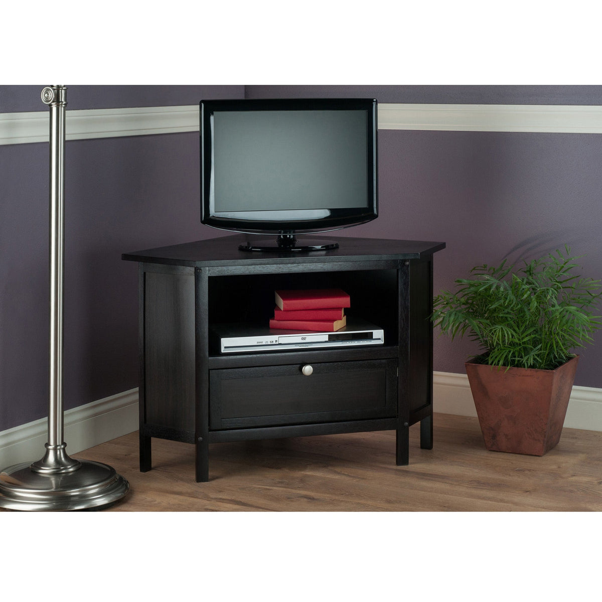 Winsome Wood Zena Transitional Espresso Tv Cabinet