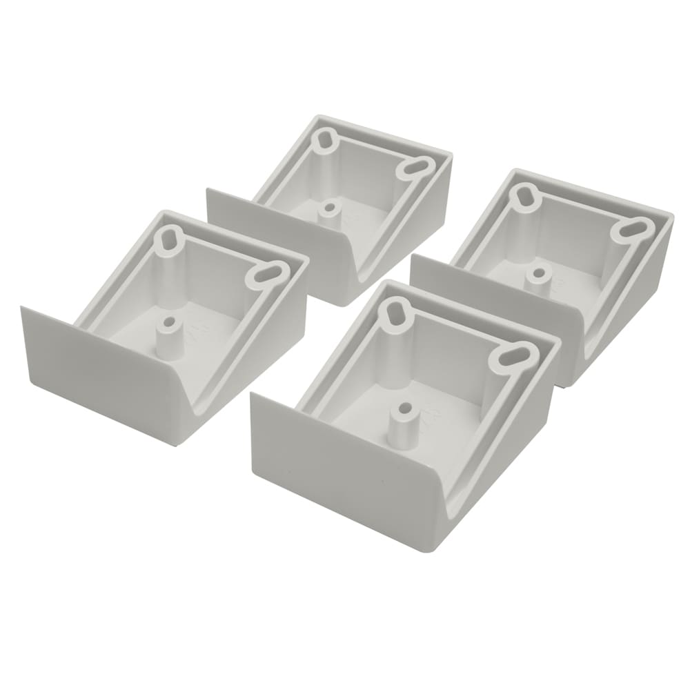 Deckorators 4.5-in x 2-in Contemporary grab and go Gray Composite Angle Adapter (2-Pack)