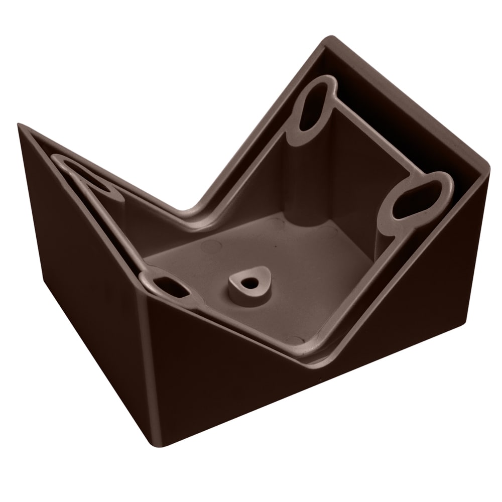 Deckorators 5.5-in x 2.5-in Contemporary grab and go Brown Composite Angle Adapter (2-Pack)