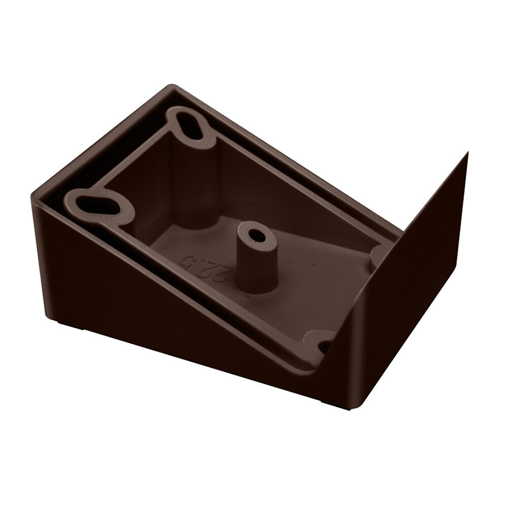 Deckorators 4.5-in x 2-in Contemporary grab and go Brown Composite Angle Adapter (2-Pack)