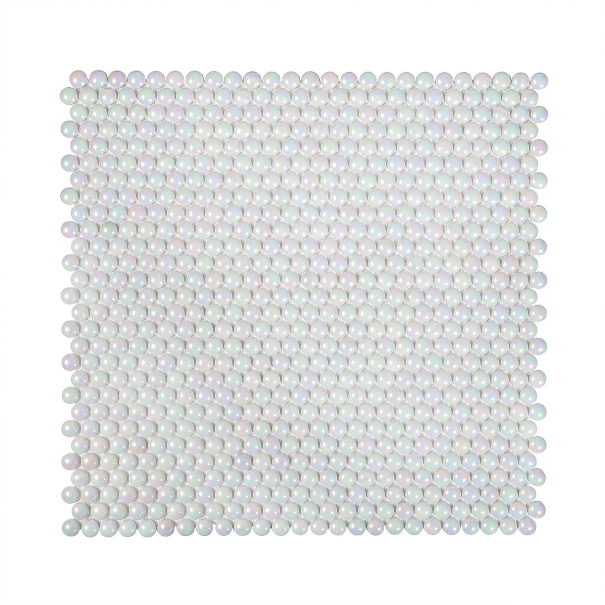 Apollo Tile White 12-in x 13-in Polished Recycled Glass Honeycomb Patterned Wall Tile (11.1-sq. ft/ Carton)
