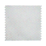 Apollo Tile White 12-in x 13-in Polished Recycled Glass Honeycomb Patterned Wall Tile (11.1-sq. ft/ Carton)