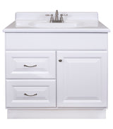 Project Source 36-in White Bathroom Vanity Cabinet (Base Only, Without Top)