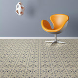 Perfection Floor Tile Geo Collection Azulejo/Satin 20-in x 20-in Water-Resistant Interlocking Luxury Vinyl Flooring, 16.7-sq ft Carton