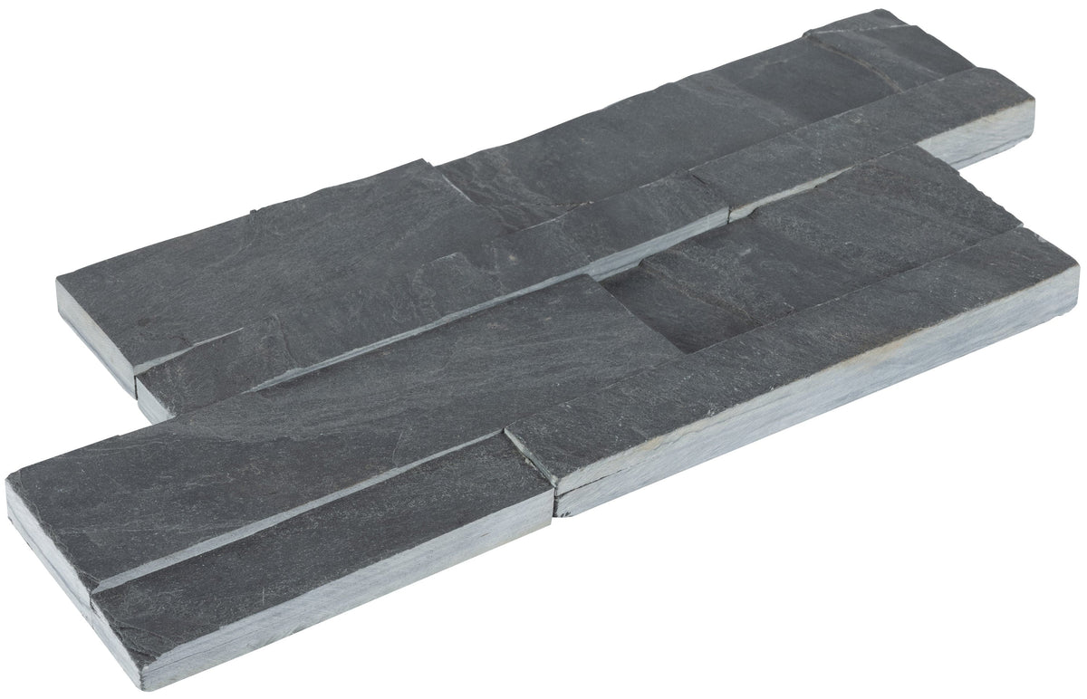 Satori Charcoal Ledgestone 6-in x 12-in Natural Stone Look Wall Tile (0.48-sq. ft/ Piece)