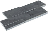 Satori Charcoal Ledgestone 6-in x 12-in Natural Stone Look Wall Tile (0.48-sq. ft/ Piece)